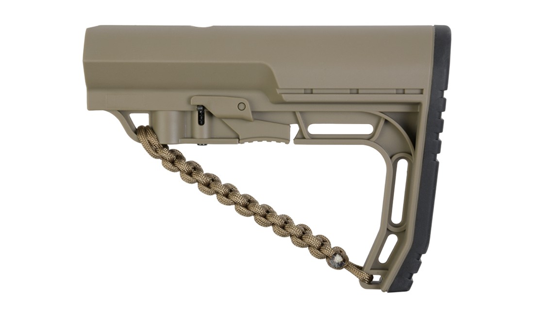 SAIGO DEFENSE BATTLELINK STYLE TAN STOCK WITH PARACORD