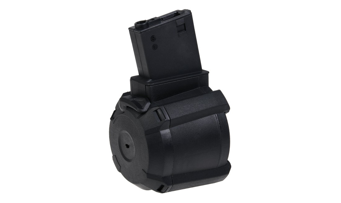 CARGADOR DRUM ELECTRICO M4 1000 RDS NEGRO SAIGO DEFENSE