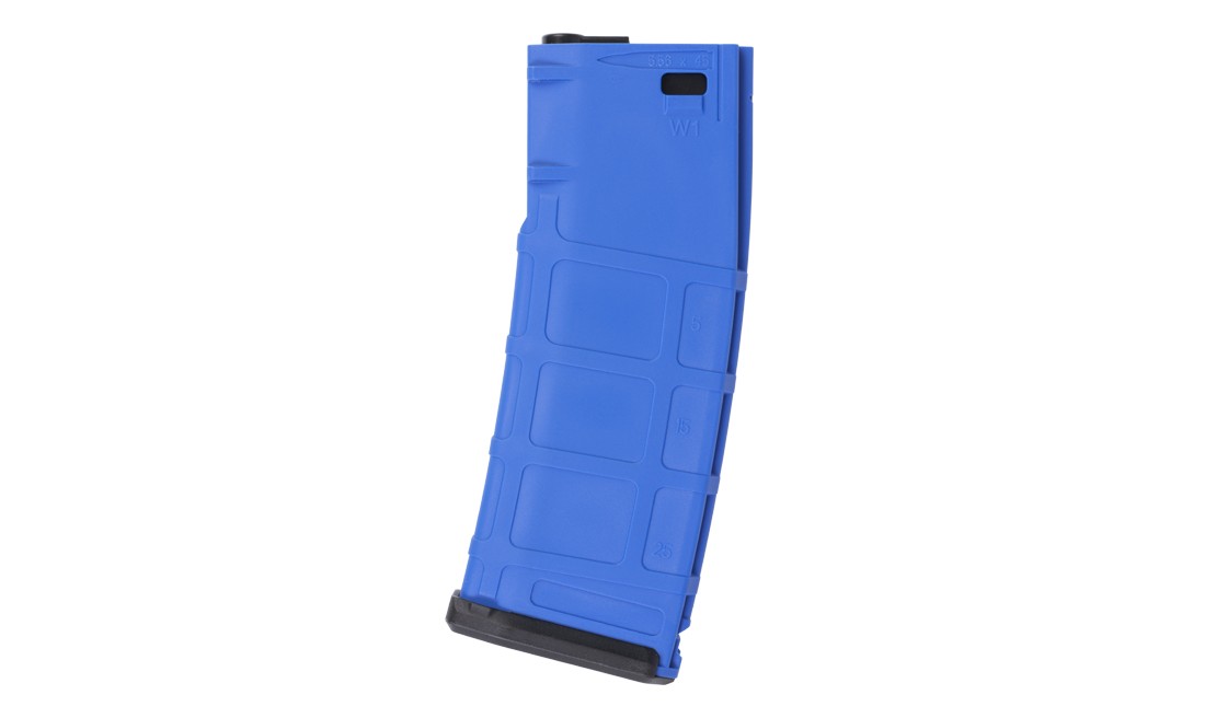 CARGADOR POLIMERO AEG M4 130 RDS AZUL SAIGO DEFENSE