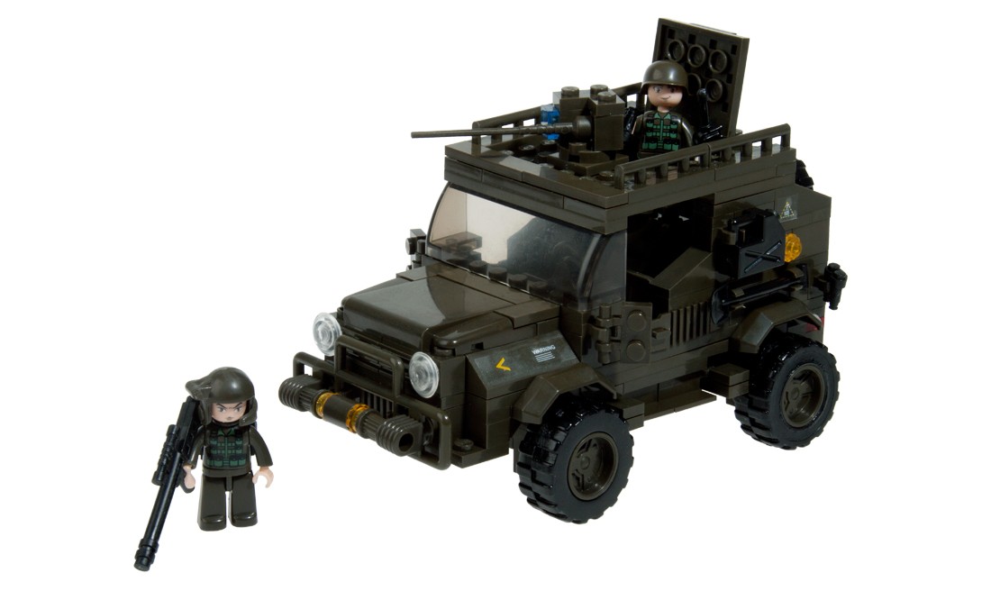 ARMY JEEP 221 PCS SLUBAN