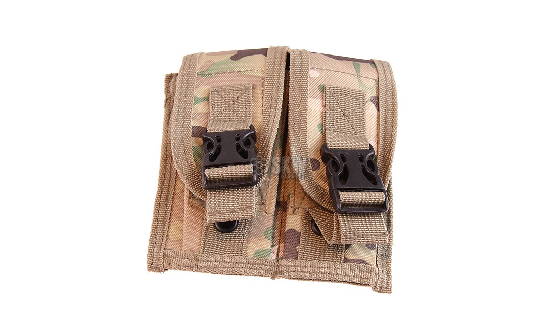 PORTE CHARGEUR DOUBLE FERMETURE CLIP MULTICAM