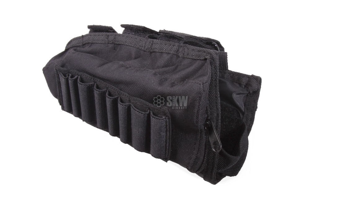 BLACK STOCK SHELL POUCH