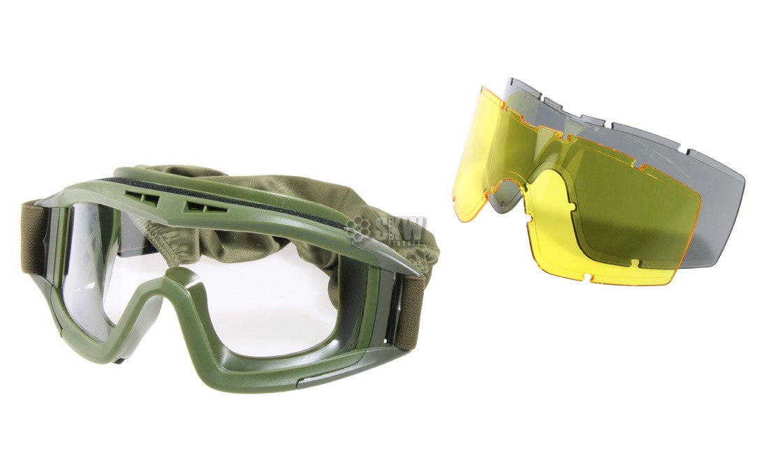 GAFAS PANTALLA PROTECCION ANTI VAHO VERDES