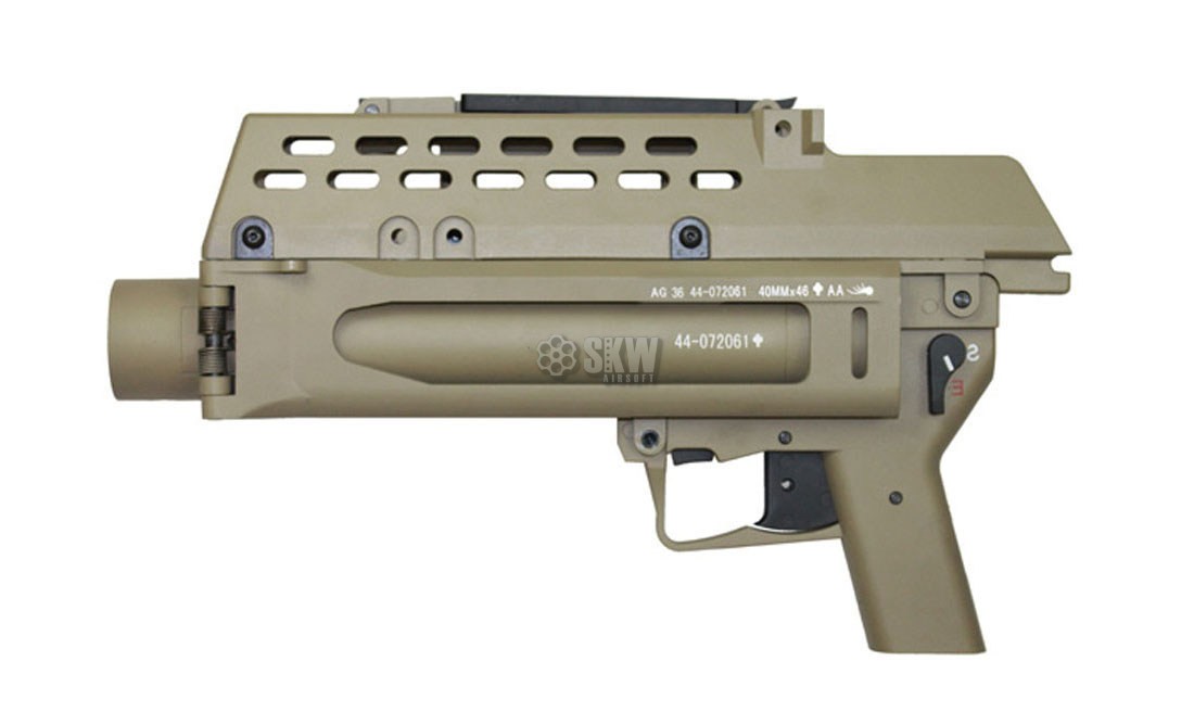 36 TAN AIRSOFT GRENADE LAUNCHER