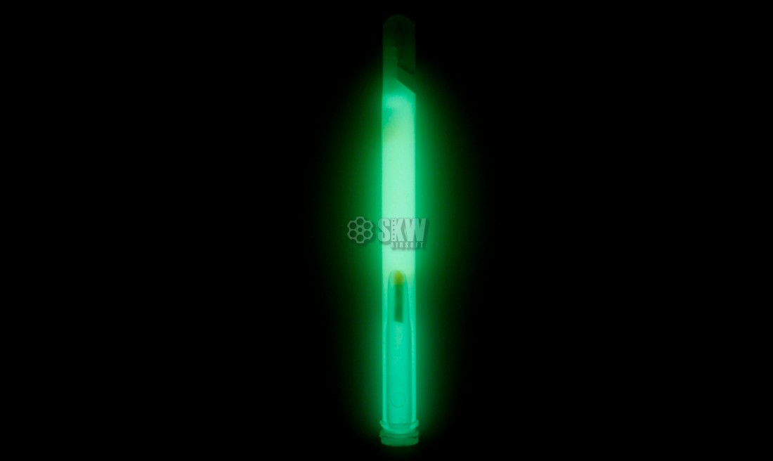 BATÔN CHIMIQUE LUMINEUX VERT 6" 12HEURES