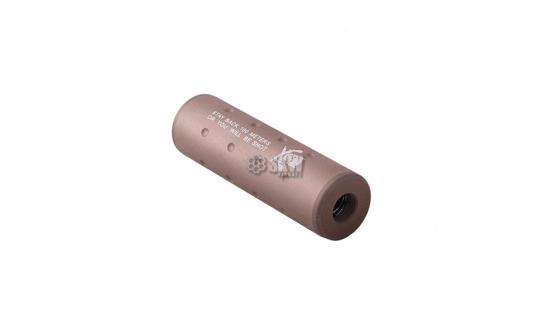 110 MM. SKULL STUBBY SILENCER TAN