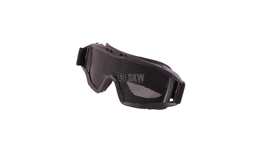 STEEL MESH SCREENED GOGGLE BLACK