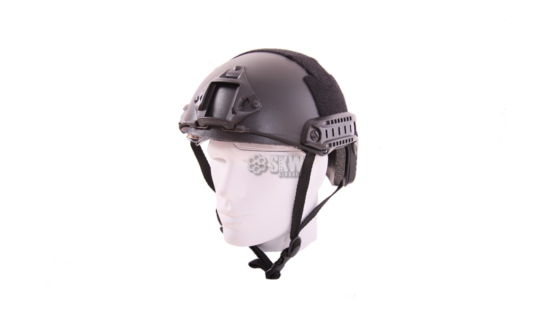 HELMET FAST MH WITH SCREEN BLACK EMERSON