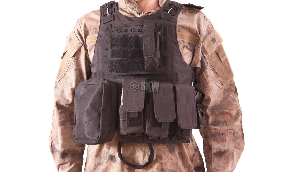 CHALECO PLATE CARRIER NEGRO DELTA TACTICS V07