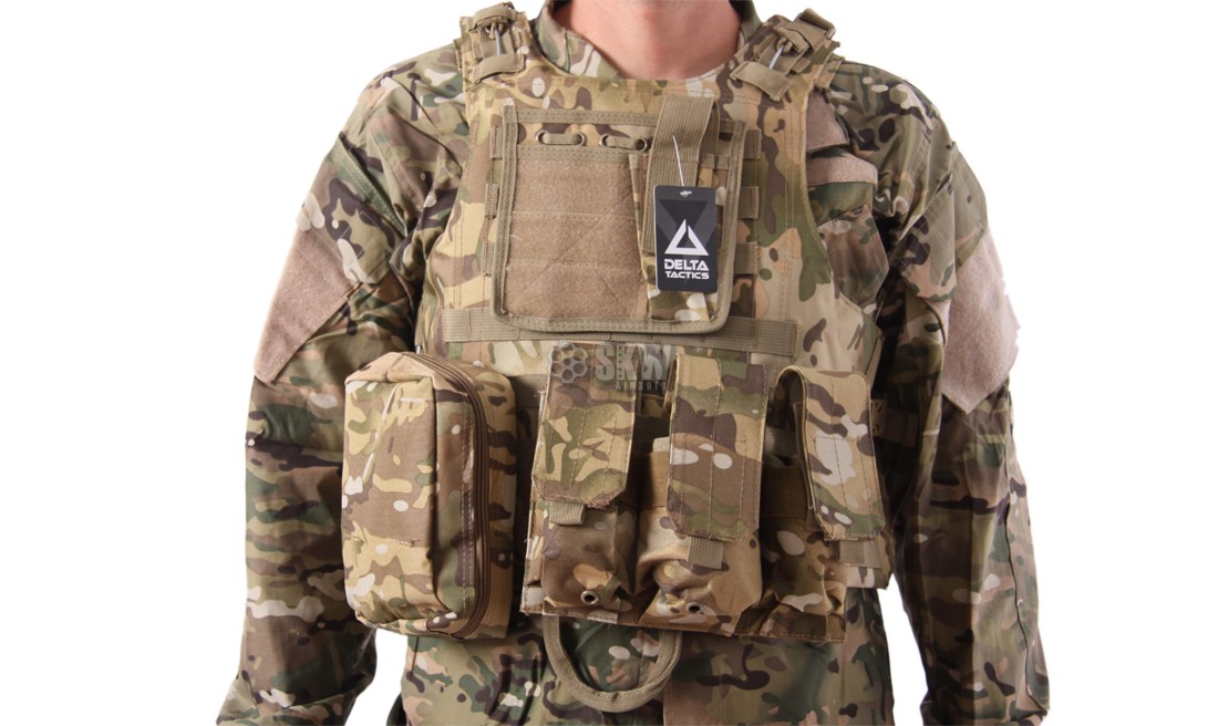 GILET PLATE CARRIER MULTICAM DELTA TACTICS V07