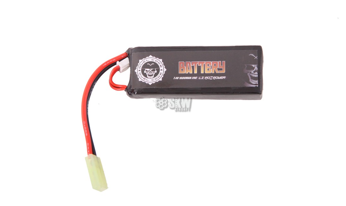 BATERIA LIPO 7.4V 1600MAH 20C DUEL CODE