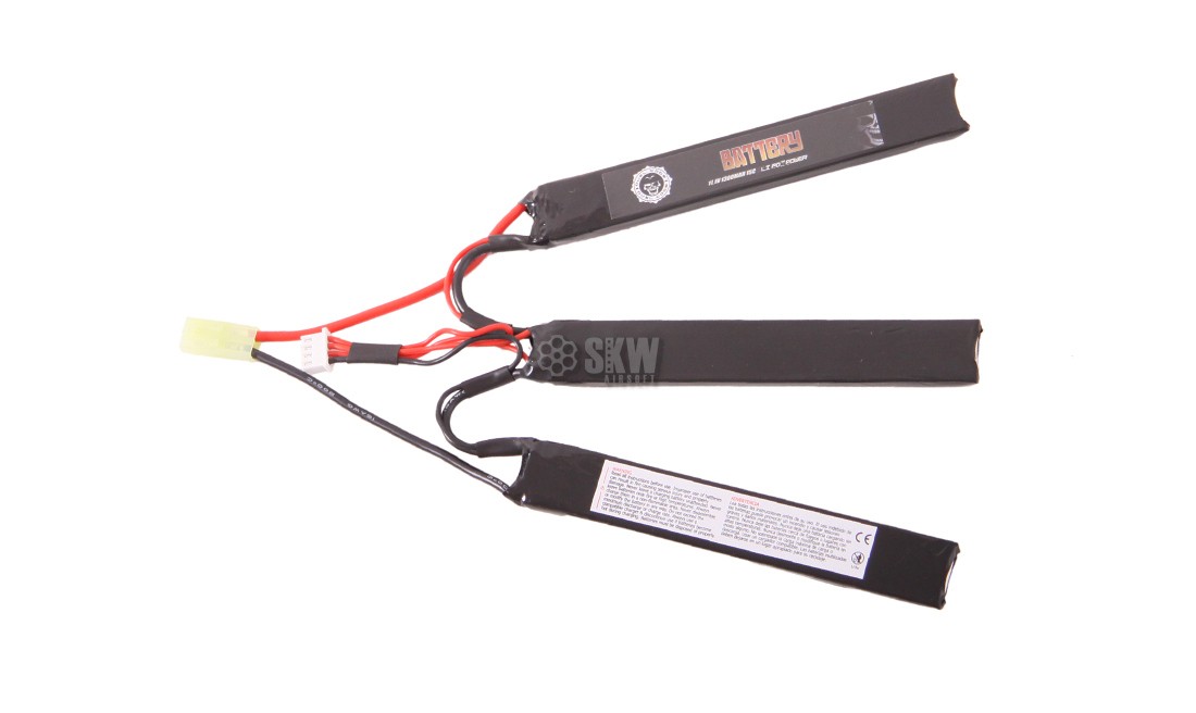 BATTERIE LIPO 11.1V 1300MAH 15C DUEL CODE