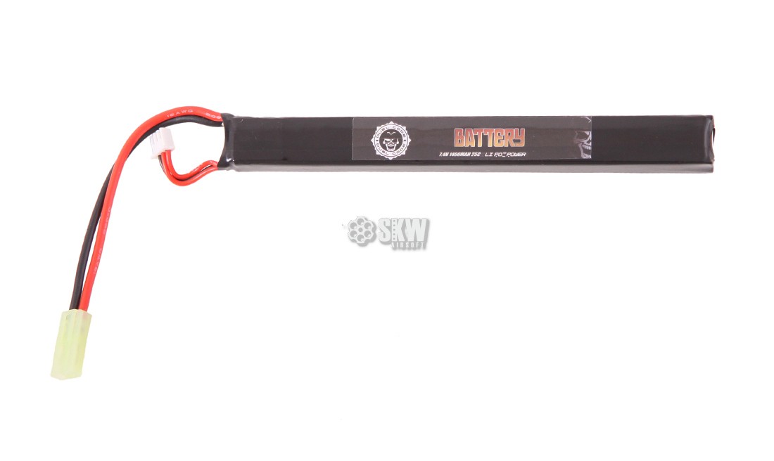 BATTERIE LIPO 7.4V 1400MAH 25C DUEL CODE