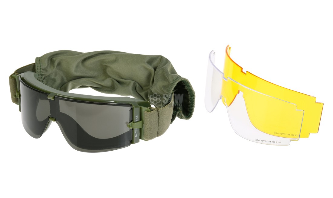 DELTA TACTICS OD SCREEN GOGGLE 3 LENS 800