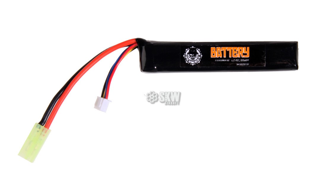 BATTERIE LIPO 11.1V 800MAH 15C DUEL CODE