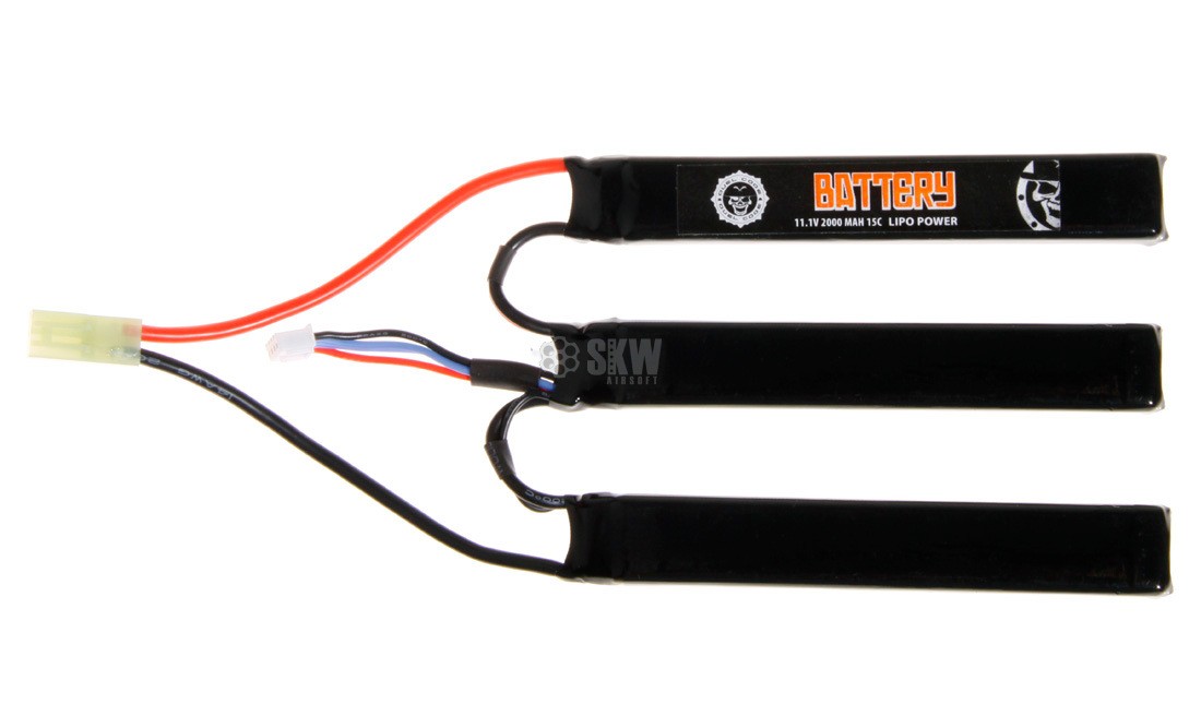 BATTERIE LIPO 11.1V 2000 MAH 15C DUEL CODE