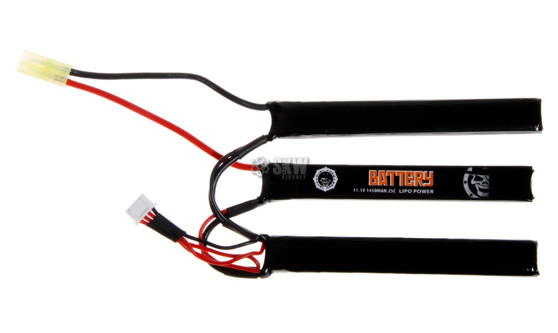 BATTERIE LIPO 11.1V 1450 MAH 25C DUEL CODE