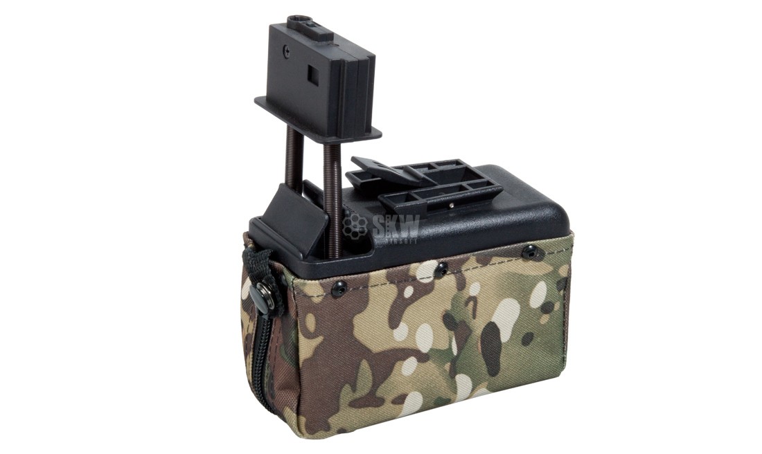 CHARGEUR DRUM M249 MINI A&K 1500 RDS MULTICAM