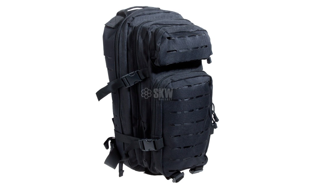 DELTA TACTICS LASER CUT BLACK COMBAT BACKPACK