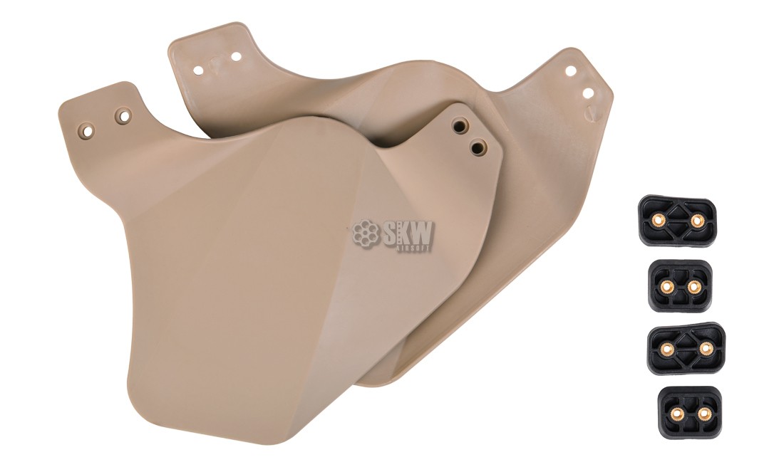 FMA SIDE COVER FOR HELMET RAIL TAN