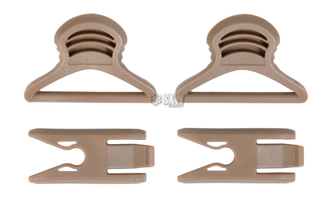 FMA GOGGLE SWIVEL CLIPS 36MM TAN