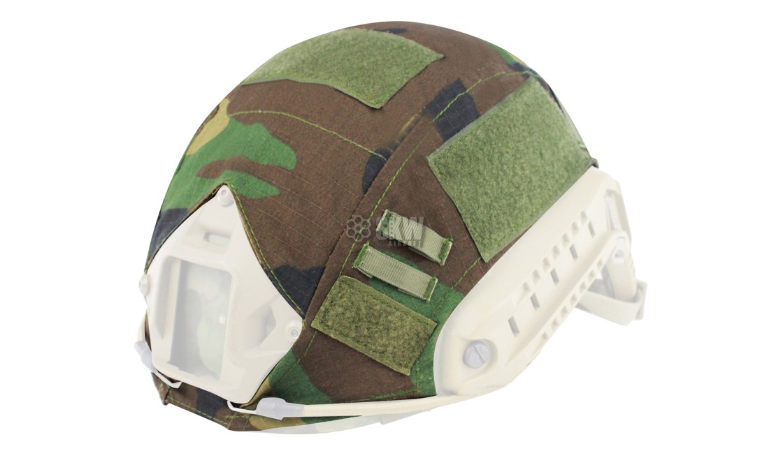 FAST PJ&MH HELMET COVER PIXEL WOODLAND DELTA TACTICS