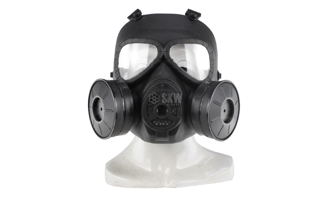 CHEMICAL MASK 2 FANS BLACK DELTA TACTICS