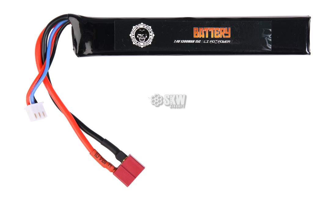 BATTERIE LIPO 7.4V 1300MAH 15C T-DEAN DUEL CODE