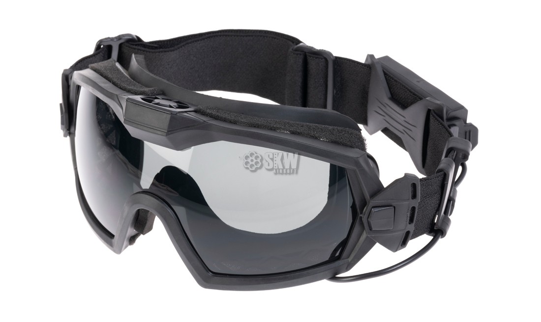 FMA ADJUSTABLE GOGGLE WITH FAN BLACK