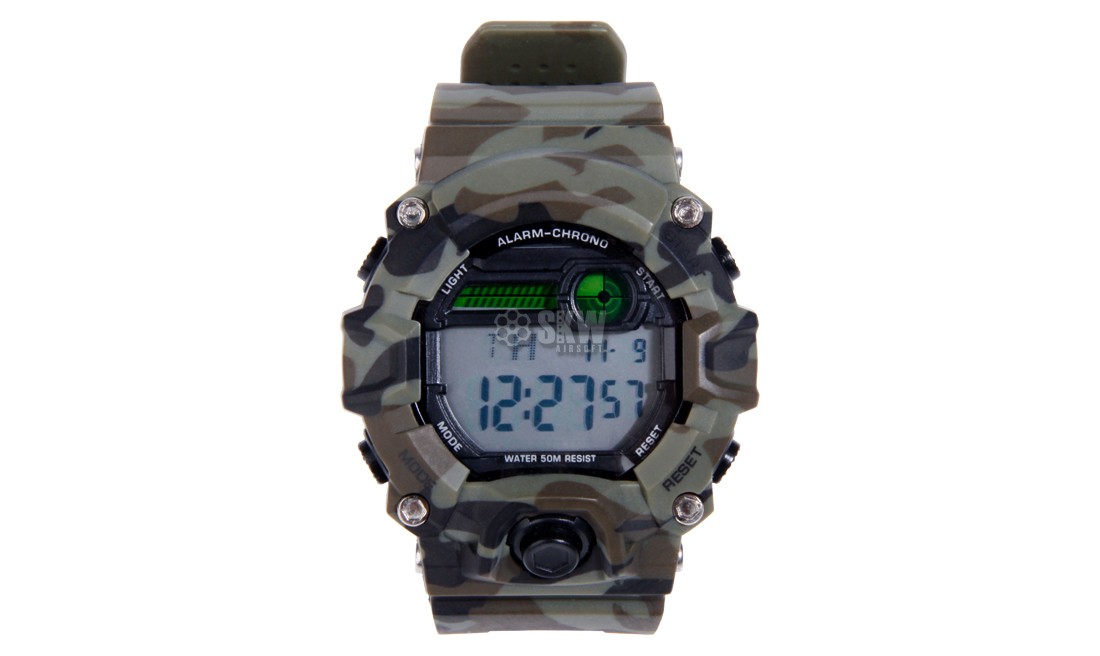 RELOJ TACTICO DIGITAL CAMUFLAJE DELTA TACTICS