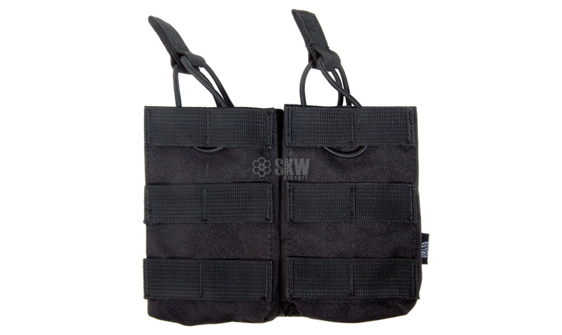 36/AK/M14/SR25 DOUBLE MAGAZINE POUCH BLACK DELTA TACTICS