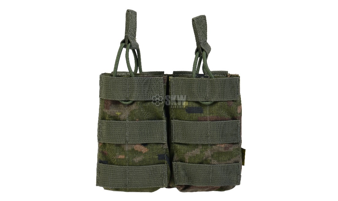 M4 DOUBLE MAGAZINE POUCH SPANISH WOODLAND DELTA TACTICS