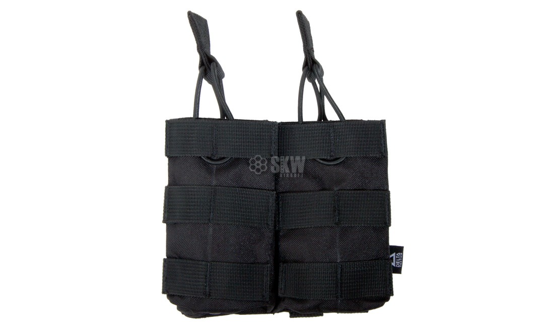 M4 DOUBLE MAGAZINE POUCH BLACK DELTA TACTICS