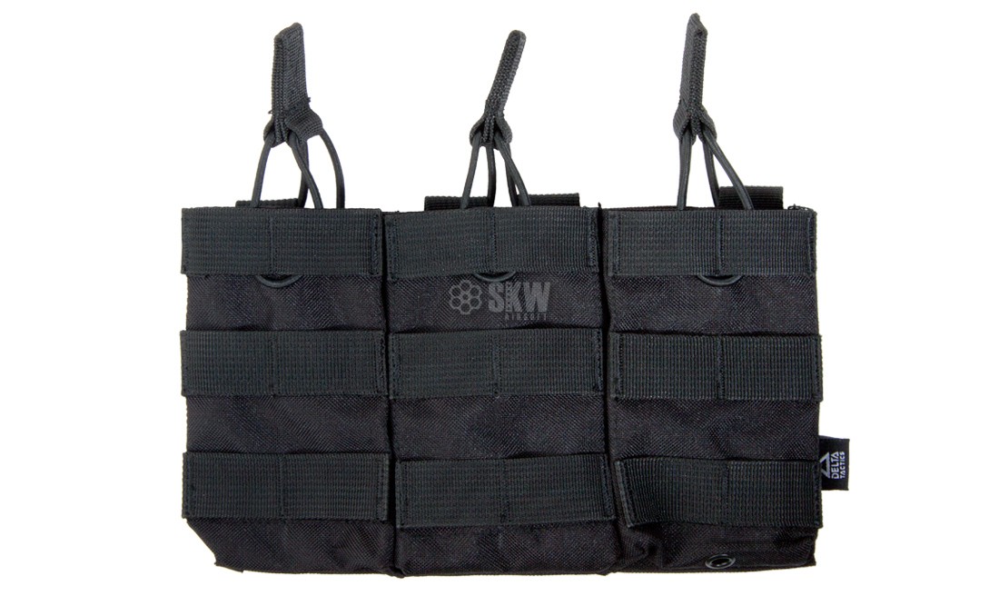 M4 TRIPLE MAGAZINE POUCH BLACK DELTA TACTICS