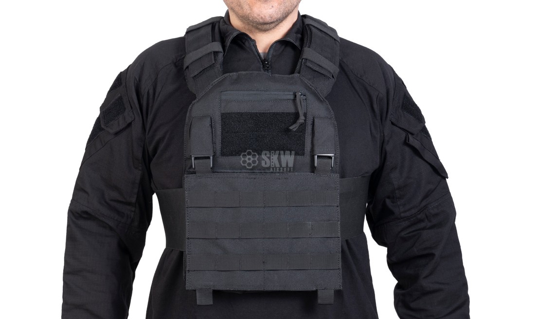 PLATE CARRIER FORCE MK1 BLACK DELTA TACTICS