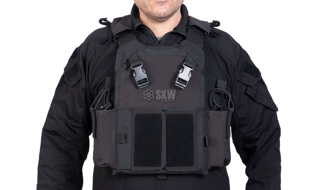 PLATE CARRIER FORCE MK2 BLACK DELTA TACTICS