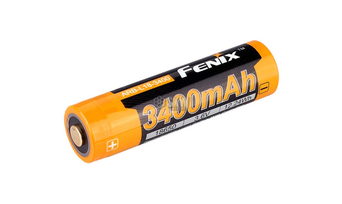 RECHARGEABLE BATTERY 18650 3.6V 3400 MAH FENIX