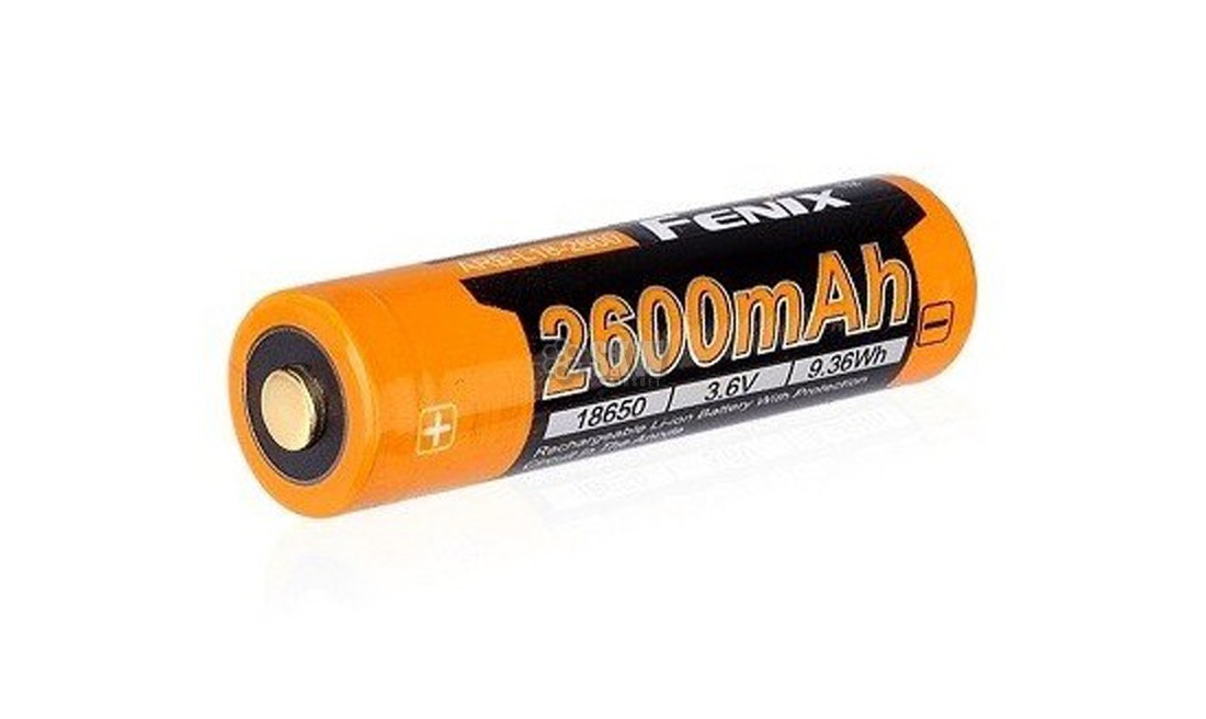 RECHARGEABLE BATTERY 18650 3.6V 2600 MAH FENIX