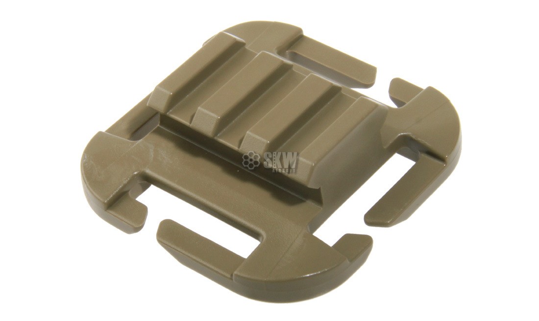 CLIP Q.A.S.M PICATINNY RAMP ITW NEXUS CON TECNOLOGIA GHILLITEX 25 MM TAN